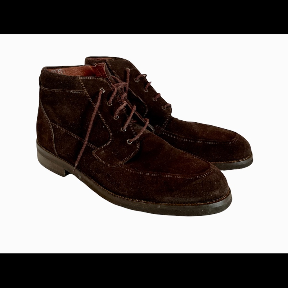 ET WRIGHT Mens brown suede ankle boots Size 14